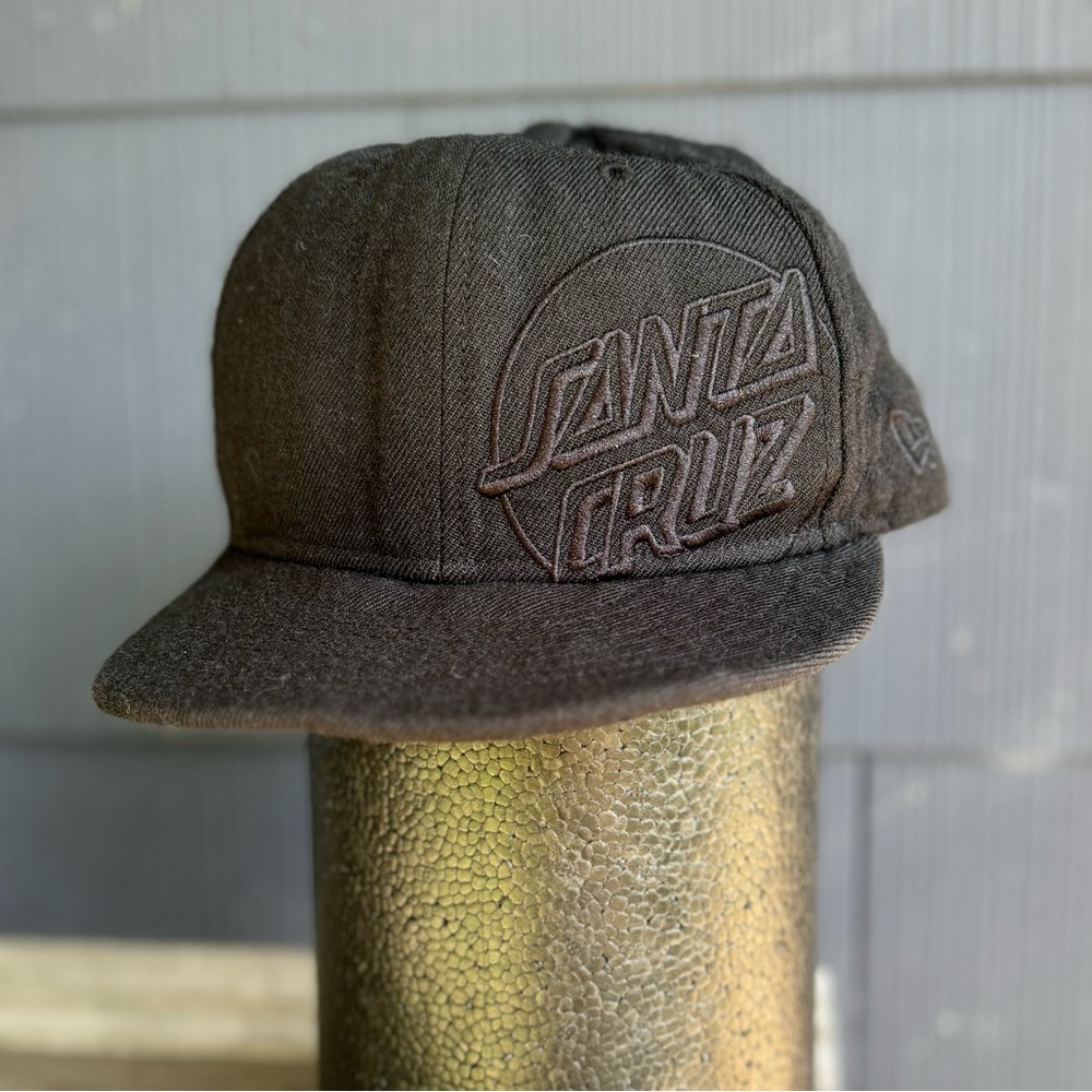 Rare Wool Santa Cruz Skateboard New Era Fitted 59FIFTY Hat Size 7 3/8(58.7cm)Cap